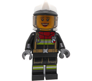 LEGO Feuerwehrmann mit Weiß Helm Minifigur