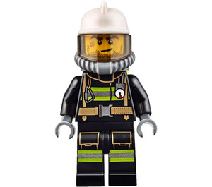 LEGO Firefighter met Geel Airtanks minifiguur