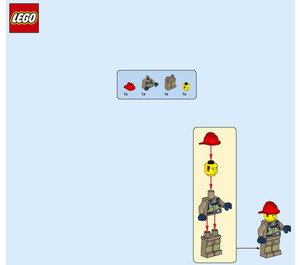 LEGO Fireman Bob Set 952104 Instructions