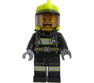 LEGO Fireman Clemmons with Yellow Helmet Minifigure