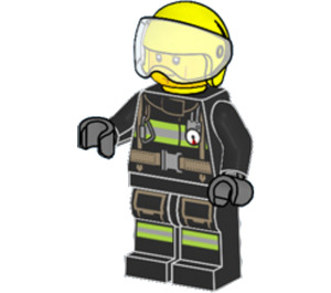 LEGO Brandweerman Minifiguur