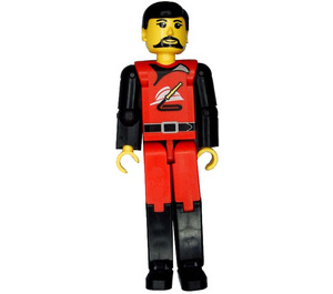 LEGO Fireman with Black Hair Technic Figure