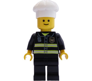 LEGO Feuerwehrmann mit Chef's Hut Minifigur