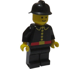 LEGO Brandweerman met Classic Zwart Helm Minifiguur