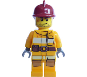 LEGO Fireman mit Crooked Smile Minifigur