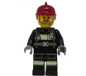 LEGO Fireman With Dark Red Helmet Minifigure