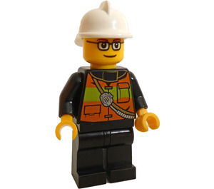 LEGO Fireman with Glasses Minifigure