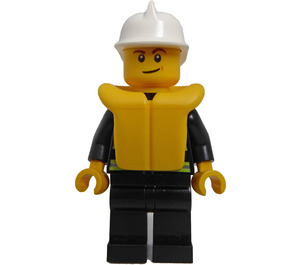 LEGO Brannmann med Redningsvest Minifigur