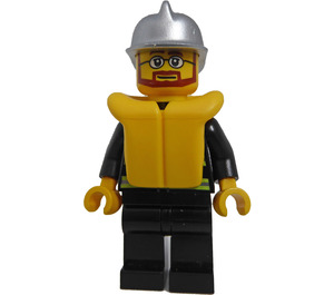 LEGO Fireman with Life Jacket Minifigure