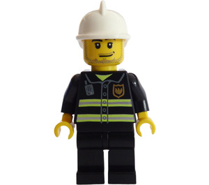 LEGO Fireman with Stubble Beard Minifigure