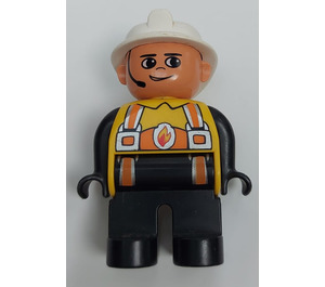 LEGO Fireman mit Weiß Helm Duplo Abbildung