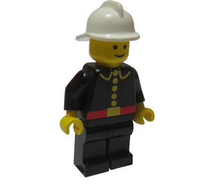 LEGO Fireman with White Helmet Town Minifigure