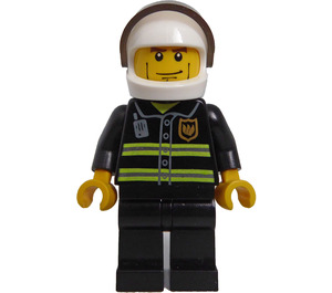 LEGO Fireman mit Weiß Helm mit Visier Minifigur