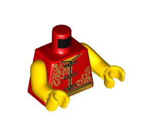 LEGO Fireworks Man Minifig Torso (973 / 76382)