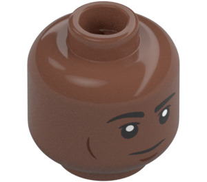 LEGO First Officer Hawkins Minifigure Head (Recessed Solid Stud) (3274 / 104767)