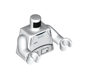 LEGO First Order Minifig Torso met Wit Armen en Wit Handen (973 / 76382)