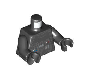 LEGO First Order TIE Fighter Pilot Minifig Torse avec Noir Bras et Noir Mains (973 / 76382)