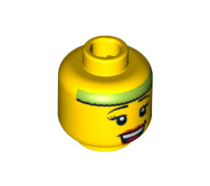 LEGO Fitness Instructor Head (Recessed Solid Stud) (3626 / 97078)