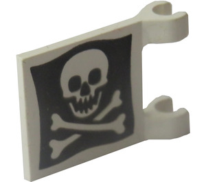 LEGO Bandera 2 x 2 con Jolly Roger sin borde ensanchado (2335 / 81426)