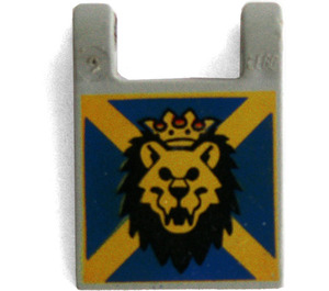 LEGO Flag 2 x 2 with Lion Head without Flared Edge (2335)