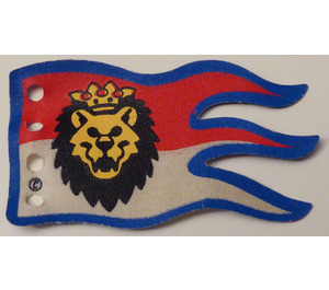 LEGO Flag 5 x 8 with Blue Border and Royal Knights Lion Head