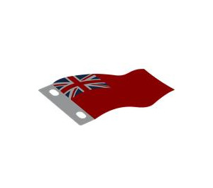 LEGO Flag 7 x 5 Wave with Union Jack on Red