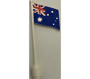 LEGO Flag on Flagpole with Australia with Bottom Lip (777)