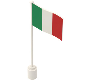 LEGO Flagge auf Flagpole mit Italy mit Unterlippe (777)