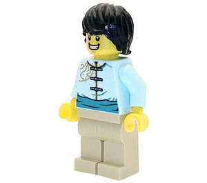 LEGO Flagbearer with Black Tousled Hair Minifigure