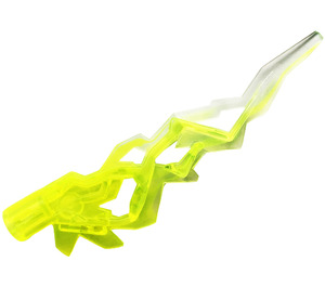 LEGO Flame / Lightning Bolt with Axle Hole with Marbled Transparent (11302 / 21873)