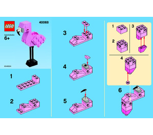 LEGO Flamingo 40068 Instructions