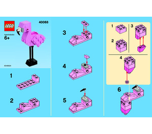 LEGO Flamingo 40068 Instruktioner