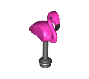 LEGO Flamingo con Negro Pierna (65719)