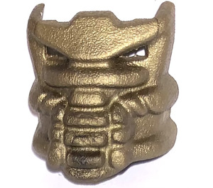 LEGO Flat Dark Gold Bionicle Krana Mask Xa