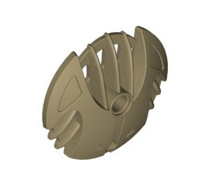 LEGO Flat Dark Gold Bohroks Shield with Turbine (45274)