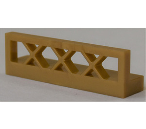 LEGO Flat Dark Gold Fence 1 x 4 x 1 Lattice (3633)