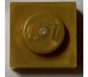 LEGO Flat Dark Gold Plate 1 x 1 (3024 / 30008)