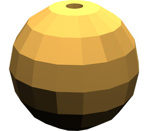 LEGO Flaches dunkles Gold Technic Bionicle Ball 16.5 mm (54821)