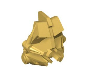 LEGO Flat Dark Gold Toa Head (32553)