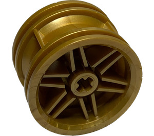 LEGO Flaches dunkles Gold Rad Felge Ø30 x 20 ohne Nadellöcher, mit verstärktem Rand (56145)