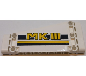 LEGO Plat Paneel 5 x 11 Hoekig met "MKIII" Rechts Sticker (18945)