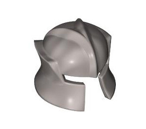 LEGO Effen Zilver Angled Helm met Cheek Protection (48493 / 53612)