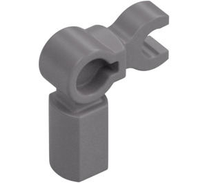 LEGO Argent Mat Barre Titulaire avec Clip 90° (72869)