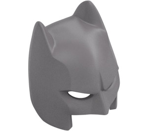 LEGO Effen zilver Batman Cowl Masker met Kort Oren en Open Chin (18987)