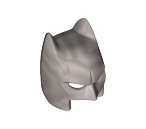 LEGO Flat Silver Batman Cowl Mask with Short Ears and Open Chin (18987)