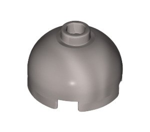 LEGO Flat Silver Brick 2 x 2 Round with Dome Top (Safety Stud, Axle Holder) (3262 / 30367)