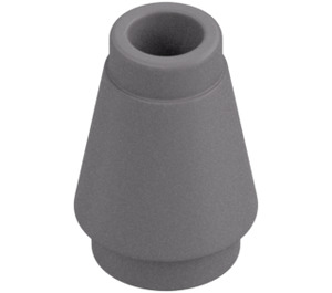 LEGO Flat Silver Cone 1 x 1 with Top Groove (28701 / 59900)