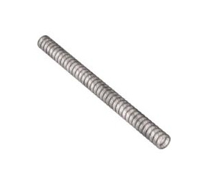 LEGO Platt Silver Korrugerad Slang 10.4 cm (13 Knoppar) (23395 / 57711)