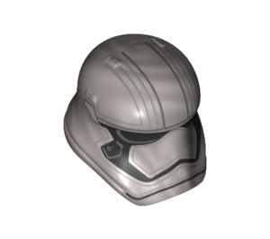 LEGO Flat Silver Curved Stormtrooper Helmet with Captain Phasma with Pointed Mouth