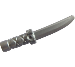 LEGO Flat Silver Dagger with Cross Hatch Grip